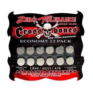  Crossbones Lr44 Alkaline Batteries   Economy 12 Pack 