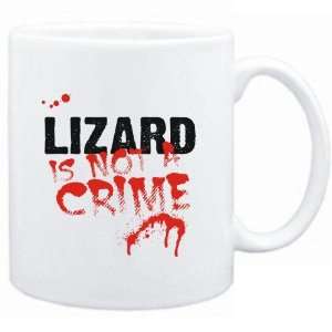   White  Being a  Lizard is not a crime  Animals