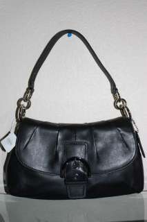NWT COACH Soho Leather Flap   Black F17217 $348  