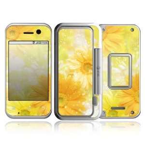 Motorola Backflip Decal Skin   Yellow Flowers