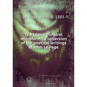   writings of John Le Page John, d. 1885 Le Page  Books