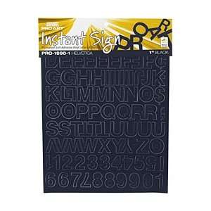  BLACK VINYL LETTERS 1/2 IN.: Arts, Crafts & Sewing