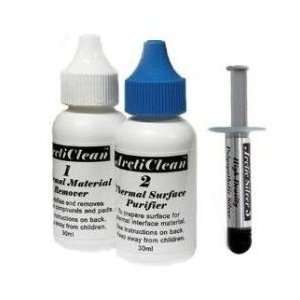   and 30ml ArctiClean 2) and 3.5grams Arctic Silver 5 Thermal Compound