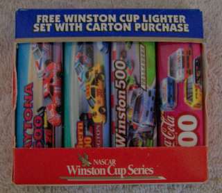 Nascar Winston Cup Series 4 pack lighter set   Promo  