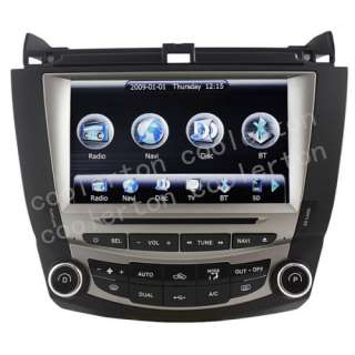   HD Touchscreen DVD GPS Navigation System For 7th 2003 07 Honda Accord