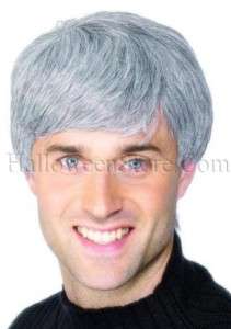 Gray Modern Male Cut Wig  