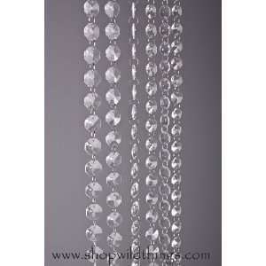   Crystal Non Iridescent 1 Foot Wide Beaded Curtain: Home & Kitchen