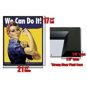  Framed Rosie Riveter We Can Poster FrPs16708