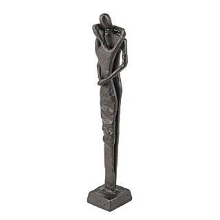  `Safe In Your Arms` Bronze Finish Lovers Statue Couple 