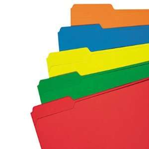  File Folders 1/3 Cut Double Ply Top Tab Letter Assorted 