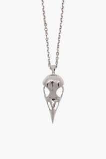 Alexander McQueen bird skull necklace for women  SSENSE