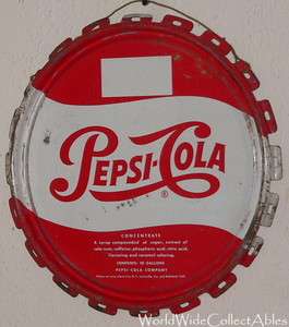 1950s Pepsi Cola Syrup Drum Can Barrel Lid Top 10 Gallon Size NICE 