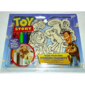 Disney Pixar Toy Story Create Your Own Wooden Magnets  Toys & Games 