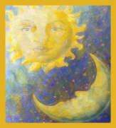 SUN AND MOON ASTROLOGICAL STARS MAGNETIC BOOKMARK  