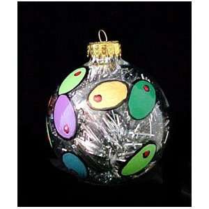  Outrageous Olives Design   Hand Painted   Glass Ornament 