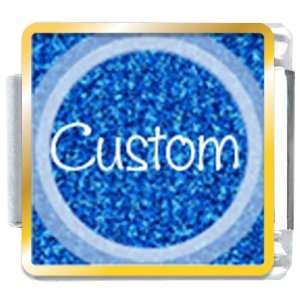  Blue Texture Circle Custom Gift Ideas Italian Charm 