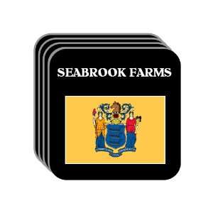 US State Flag   SEABROOK FARMS, New Jersey (NJ) Set of 4 Mini Mousepad 