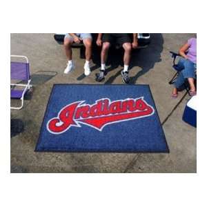  MLB Cleveland Indians Tailgate Mat / Area Rug: Sports 