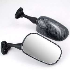 Popular Style Carbon Look Motorcycle Moto Bike Rear View Side Mirrors 