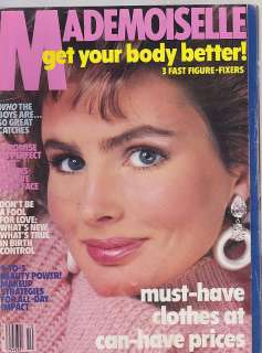 OCT 1985 MADEMOISELLE womens fashion magazine  