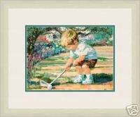 Corinne Hartley JUST LIKE DAD Golf CUSTOM FRAMED Litho  