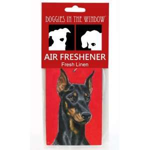  Doggies in the Window Doberman Air Freshener, Fresh Linen 