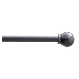 Style Selections 28 to 48 Black Metal Single Curtain Rod 22 5012 39 