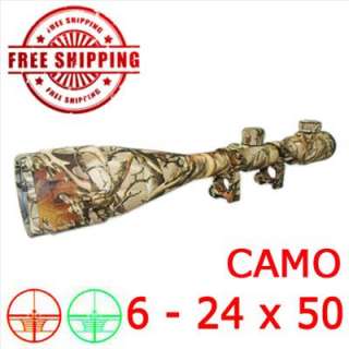 NW Camouflage AOEG 6 24x50 RED/GREEN MIL DOT RACTICAL SNIPER RIFLE 