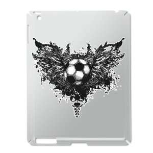 iPad 2 Case Silver of Soccer Ball With Angel Wings