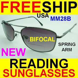 BIFOCAL READING SUN GLASSES AVIATOR NEW 1.25 1.50 1.75 2.00 2.25 2.50 