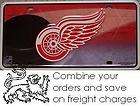 nhl aluminum license plate detroit red wings new returns accepted