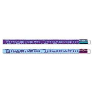  Decorated Pencil   Ready, Set, Best for the Test, Blue 