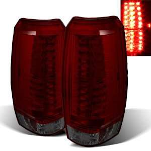    07 10 Chevy Avalanche Red/Smoke LED Tail Lights Automotive