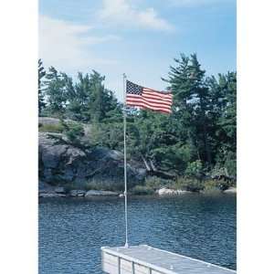 Flexi Flag 18 Flag Pole With American Flag:  Sports 