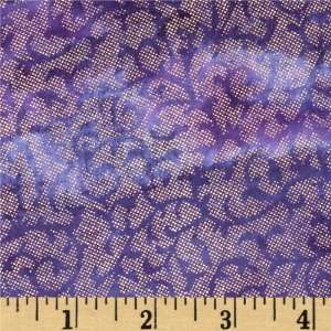   Batik Flourish Purple/Gold Fabric By The Yard: Arts, Crafts & Sewing