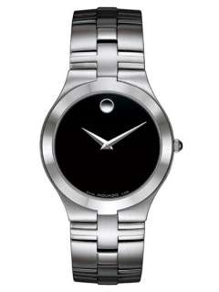   Mens Juro Stainless Steel Black Museum Dial Watch 0605023  