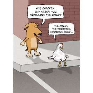    Funny birthday card: Dog and Chicken: Health & Personal Care