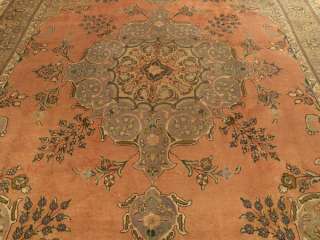 10x13 Handmade Muted Antique Persian Tabriz Wool Rug  