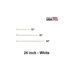  5/8 x 24 Tent Stake   Hot Forged Tent Pin   White 