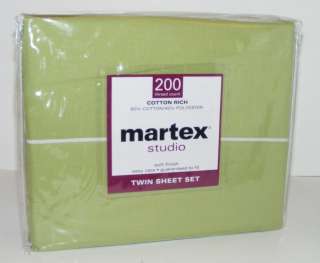 SOLID Bright Color Martex Divatex TWIN Full Sheet Set    