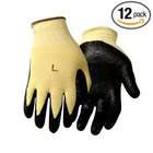 Steiner 1283S Work Gloves, Kevlar Knit Black Nitrile Coated Palm, Knit 