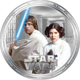   Silver Millennium Falcon Star Wars Proof Set   New Zealand Mint  