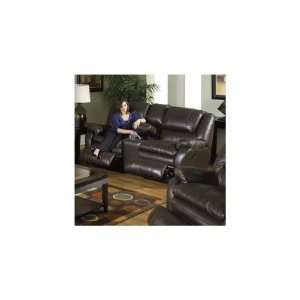  Allegro Console Loveseat Leather Coffee