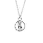 VistaBella New 925 Sterling Silver Kitty Cat Pendant Necklace
