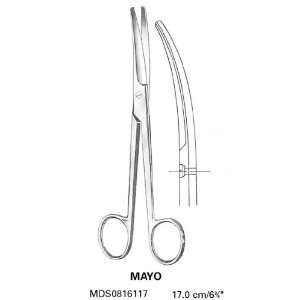 Medline Diss Scissors, Mayo Beveled Curved   Beveled Blades, Supercut 