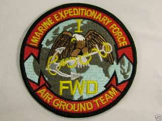 1ST MARINE EXPEDITIONARY FORCE AIR GROUND TEAM PATCH  