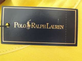   RALPH LAUREN POLO Yellow Ball Cap HAT One Size / Adjustable Back Strap