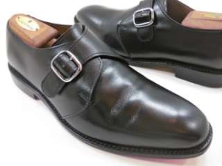 Allen Edmonds BOSTON Black Monk Strap Dress Shoes Loafer 8 D Medium $ 