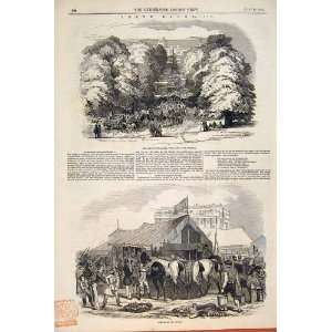  Ascot Races Windsor Course Race Horse Sketch Stand 1846 