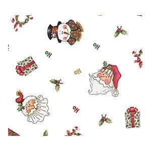   Santa & Snowmen (24w X 100) Cellophane Roll